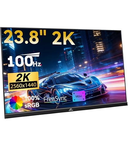 Amazon.co.jp: Kenowa 23.8インチ 2K 100Hz ポータブルモニター IPS