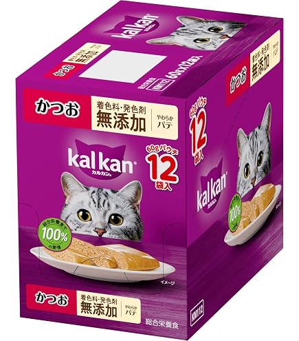 Amazon.co.jp: カルカン パウチ 1歳から 60g×12袋 まぐろ 成猫用