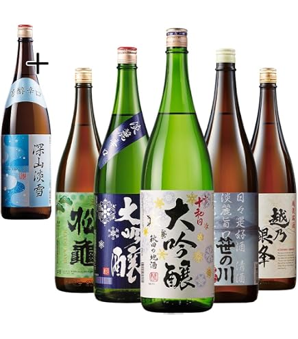 Amazon.co.jp: 日本酒 新潟地酒飲み比べセット 1800ml 5本 今だけ+1本