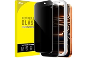 JETech Privacy Screen Protector for iPhone 17 Pro Max 6.9-Inch, Anti-Spy Tempered Glass Film with Easy Installation Tool, 2-Pack