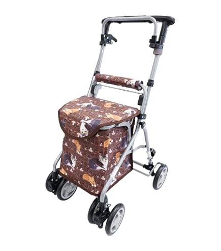 花柄シルバーカー 折りたたみ式　島製作所　スカイウォーカーS Amazon.co.jp: SHIMA 島製作所 スカイウォーカーS 花柄 : ドラッグストア