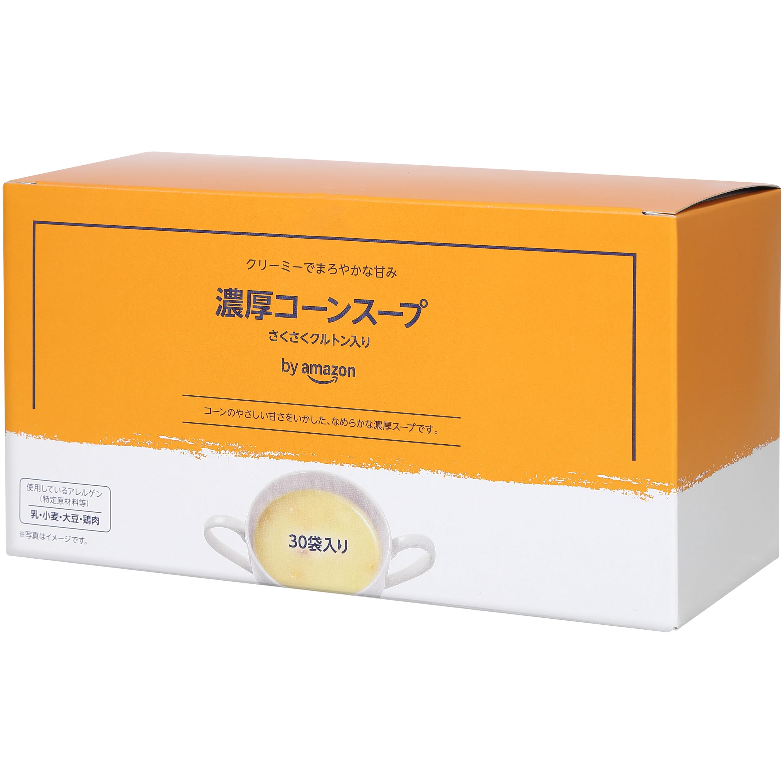 【スマイルSale】【1,028円（定期便925円）】 by Amazon 濃厚コーンスープ クルトン入り 30袋