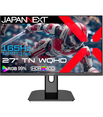 Amazon.co.jp: JAPANNEXT 27インチ ゲーミングモニター 165Hz 1ms WQHD
