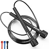 SPORTBIT Adjustable Jump Rope for Speed Skipping. Lightweight Jump Rope for Women, Men. Skipping Rope for Fitness. Speed Jump