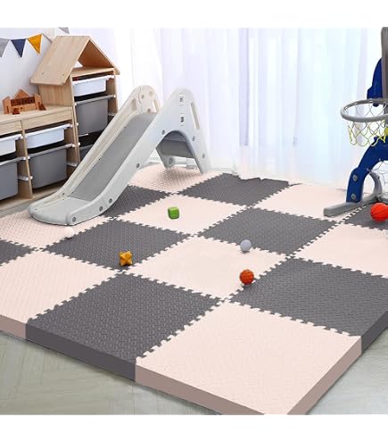 Amazon.co.jp: ジョイントマット 大判 極厚 60×60×2.5CM 16枚 サイド