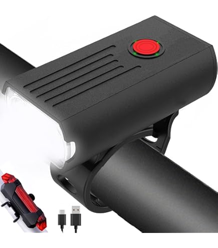 自転車 ライト 電池残量表示 自動点灯 前LED USB充電式 LED ライト 防水 らいと 自転車ライト USB充電