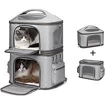 ペットキャリー  2段  色= グレー 多頭飼い ペットキャリー 2段 色= グレー 多頭飼い ペットキャリー 2段 色