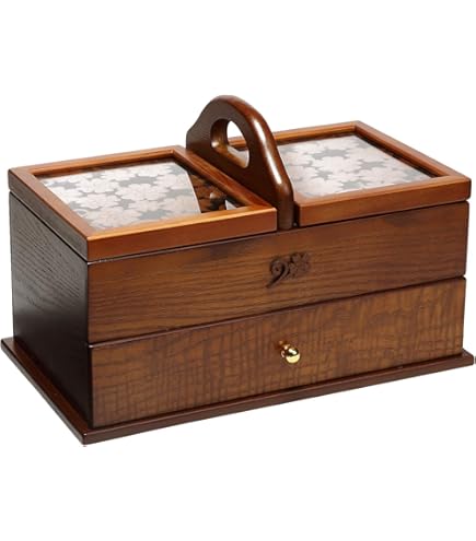 Amazon.co.jp: ウッドギャラリー樹 Alice ソーイングBOX 日本製