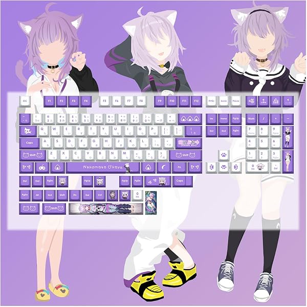 Japanese Layout PBT Key Cap Mechanical Key Cap Anime Key Cap Shinkaku Cherry MX Gateron 60%65%70%100% 61/87/104/108 MX Switch Mechanical Gaming Keyboard (19) - 1