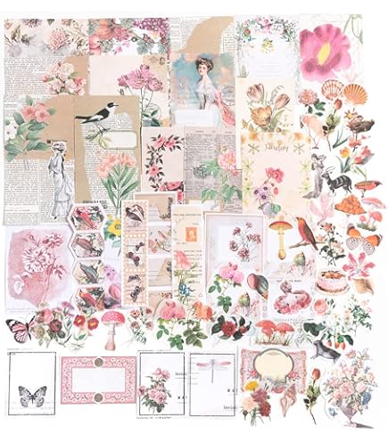 デザインペーパー コラージュ 素材 400枚入 詰め合わせ 5×4