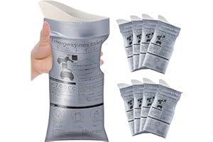Moodooy Disposable Emergency Urinal Bag, 8/12/20/24 Pack Portable Camping Pee Bags, Travel Pee Bags, Traffic Jam Emergency Po
