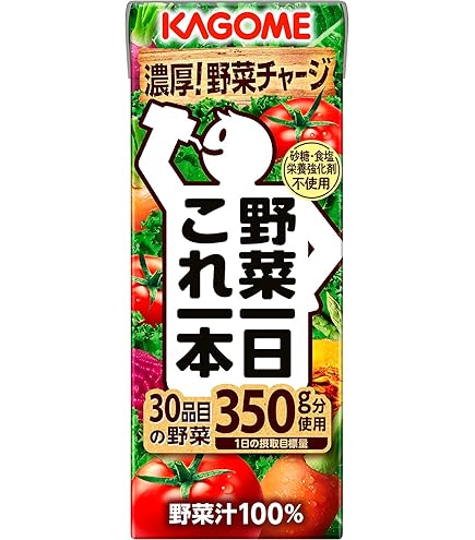 Amazon.co.jp: カゴメ 野菜一日 これ一本 200ml（24本×3ケース）72本