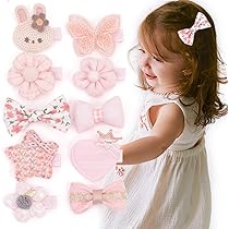 Amazon.co.jp: Shomty 5点セット 赤ちゃん ベビー ヘアクリップ