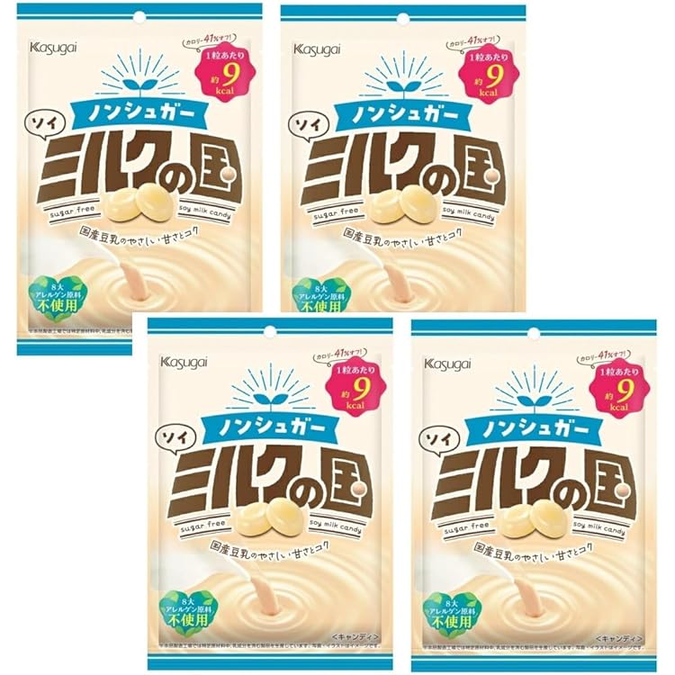 Amazon.co.jp: 春日井製菓 ノンシュガーソイミルクの国 75g×6袋 : 食品