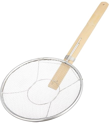 Amazon｜高儀 竹柄 そば揚げ ヨコ 21cm TAKAGI 横柄型 6寸 湯切り