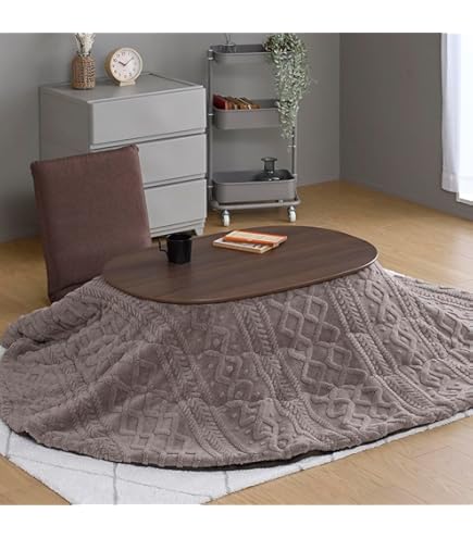 Amazon.co.jp : [山善] 折りたたみこたつ 楕円形 90×60cm 300W 中間入