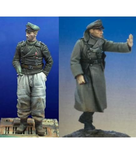 Amazon | 1/16 WWII ドイツ軍 戦車兵 レジン製モデルキット 未塗装・未
