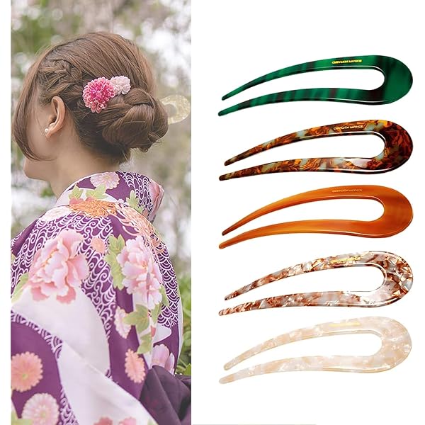 yuuuuuページ　髪飾り　簪追加 Amazon | [Yavoluy] 5本セット 簪 かんざし 一本挿し 木製 和装