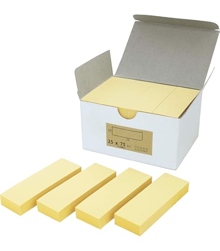 Amazon.co.jp: ZCZN 付箋 メモ帳 強粘着 イエロー 76x76mm 100枚x12冊