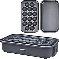 Amazon | [山善] たこ焼き器 2WAY 平面プレート付 16穴 卓上