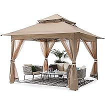 Amazon | ABCCANOPY タープテント 風抜け ガゼボ 大型テント 8
