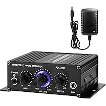 Amazon.co.jp: パワーアンプ Hifi ステレオ 2.0 チャンネル