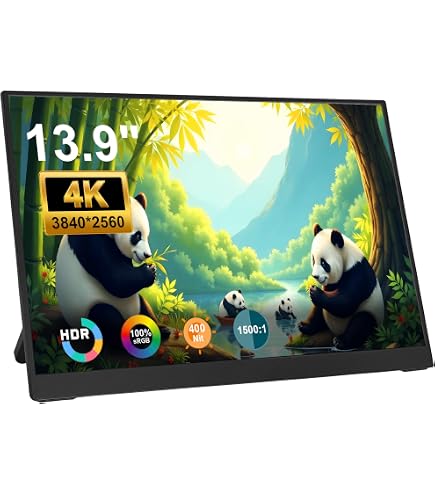 Amazon.co.jp: Scnsuptpモバイルモニター、13.9