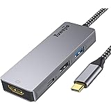 USB Type c アダプタ マルチポート Tuwejia タイプc ハブ ４K 解像度 hdmiポート+USB 3.0 データ転送ポート+USB 2.0ポート+USBタイプC急速PD充電ポート 4-in-1 変換 アダプター MacBook Pr