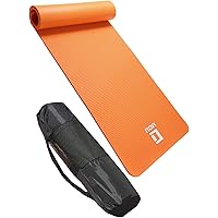 LICLI ヨガマット おりたたみ トレーニングマット エクササイズマット ヨガ ピラティス マット 厚さ 10ｍｍ 「 ストラップ 収納ケース付 」「 ニトリルゴム 滑り止め マットバッグ 」 11カラー