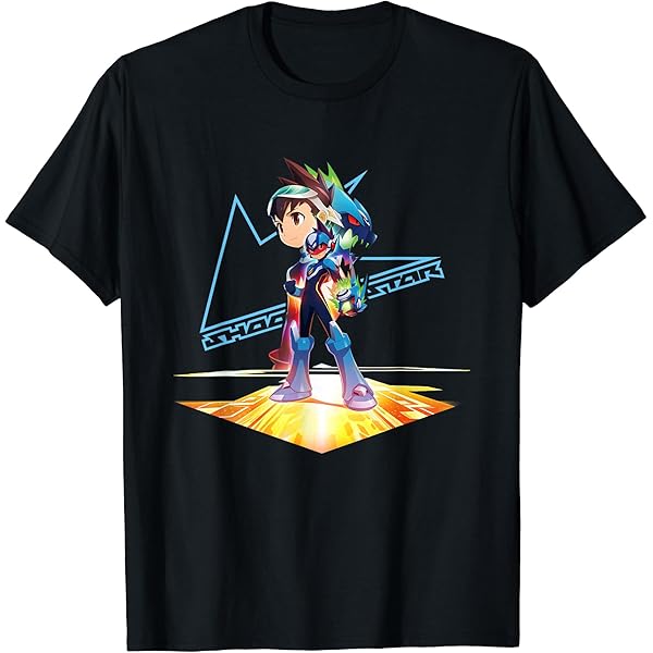 Amazon | ロックマンエグゼ ゲーミングデザイン Tシャツ | Tシャツ