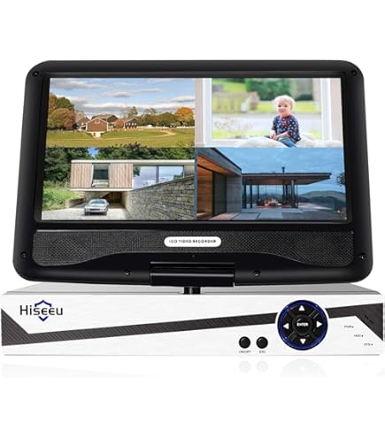 Amazon.co.jp: 【POE録画機 】Hiseeu製NVR poe給電 屋外 有線 監視
