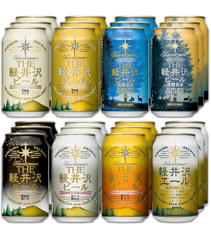 Amazon.co.jp: 人気クラフトビール6種アソート 350ml×24本（6種×各4本
