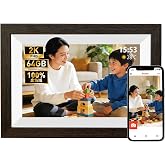 【2026新登場 FHD1920x1280 64GB大容量メモリ 】デジタルフォトフレーム Wi-Fi 遠隔送信 10.1インチ IPSタッチスクリーン デジタル写真立て MicroSDカード/USBケーブルで写真転送可能 操作簡単 写真動画をスマホ