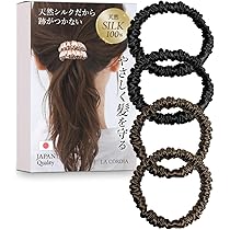 ようよページ　ヘアゴム 19点 Amazon | [iijo] ヘアゴム 10年 ブラック セット 髪ゴム シンプル 痛く