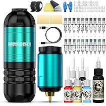 Amazon | ワームホール タトゥー ガンキット ワイヤレスタトゥー