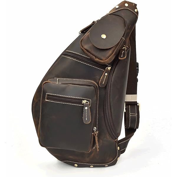 Amazon | [Luufan] ワンショルダーバッグ メンズ 本革 ボディバッグ