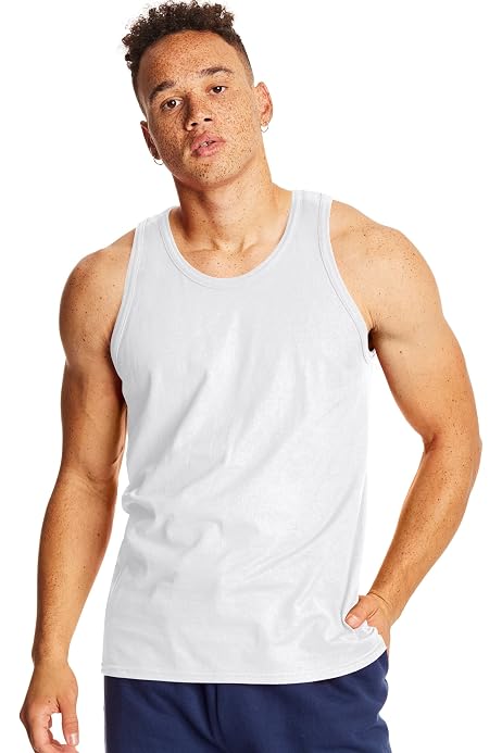 Hanes Men's 3-Pack A-Shirt, White, XX 