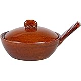 長谷園 目玉焼き 器 エッグベーカー 大 12 cm 電子レンジ オーブン 直火 対応 アメ釉 茶色 伊賀焼 日本製 レシピ 付 CK-69