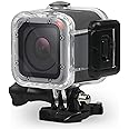 FitStill Go Pro Hero 5 Session対応のFitStillダイブハウジングケース Hero5 Session & Hero Session対応ダイビング防水保護カバー使用水深45mブラケット付き