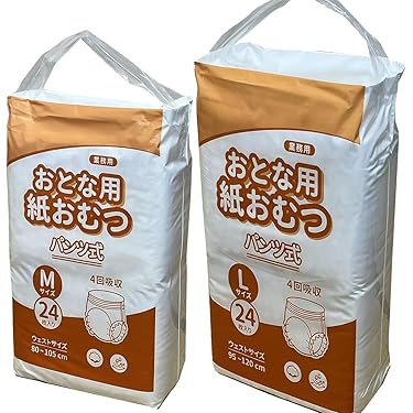 4回吸収大人用おむつ192枚(8パック2ケース) パンツとテープのＬとM選択自由 Amazon.co.jp 最新リリース: 失禁パッド・大人用おむつ・紙