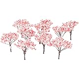 20個入り 桜 樹木 ジオラマ 桜の木 鉄道模型 ピンクの花 木 模型 モデルツリー 鉢植え用 風景 鉄線 建築模型 情景コレクション OO HOスケール 6.5cm