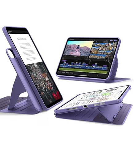 pitaka iPad mini 7/6 Case with Pencil Holder Magnetic Folio 2