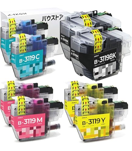 Amazon.co.jp: ブラザー インク LC3119 4色セット brother用 LC3119
