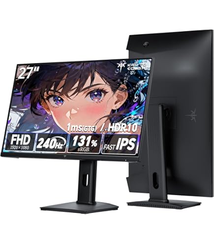 Amazon.co.jp: KTC 27インチ WQHD 180Hz 1ms カーブゲーミングモニター