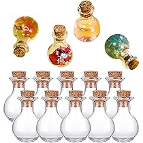 ミニガラス瓶キーホルダー　50個 Amazon.co.jp: ミニガラス小瓶ストラップ／10個セット : 家電