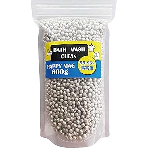 HAPPY MAG【大容量600g】マグネシウム 粒 ペレット 高純度 99.95% 除菌 洗濯 部屋干し 臭い 消臭…