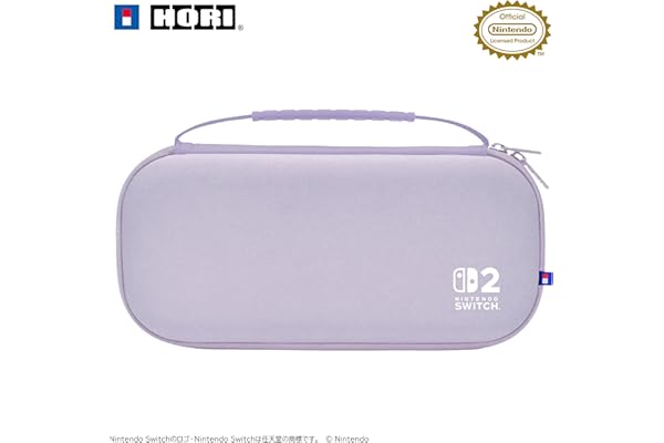 【任天堂ライセンス商品】スリムハードポーチ プラス for Nintendo Switch™ 2 パステルパープル【Switch2専用】