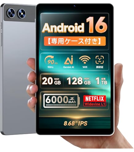 Amazon.co.jp: タブレット 10インチ Android16 Wi-Fi モデル 20GB+