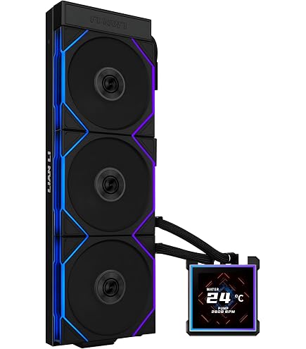LIANLI LL-HS-LCD-360-N-BK Simple Water Cooling Kit, Fanless Model