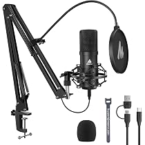 Amazon.co.jp: MAONO USBコンデンサーマイク XLR 卓上マイク プラグ
